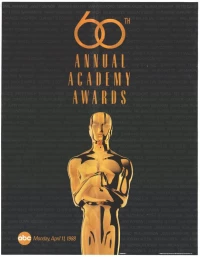 Постер фильма: 60-я церемония вручения премии «Оскар»