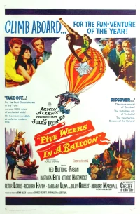 Постер фильма: Пять недель на воздушном шаре