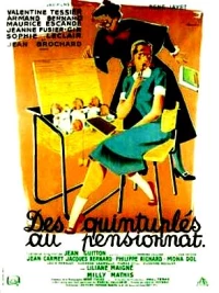 Постер фильма: Des quintuplés au pensionnat