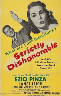 Постер фильма: Strictly Dishonorable